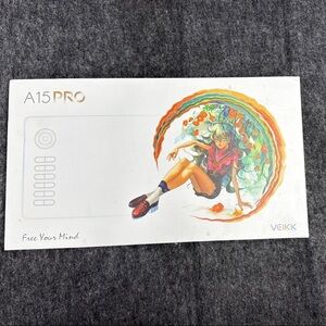 A15 Pro Graphics Tablet - White